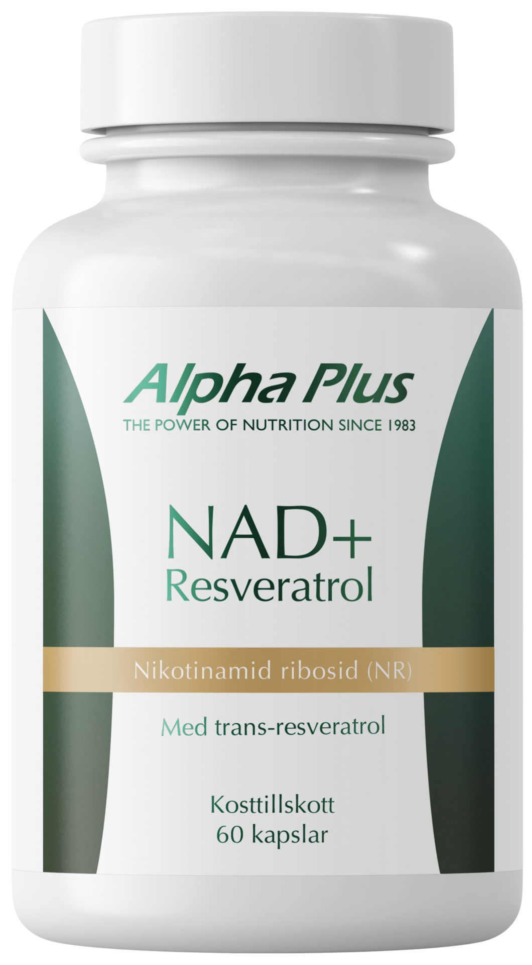 Alpha Plus NAD+ Resveratrol 60 kapslar