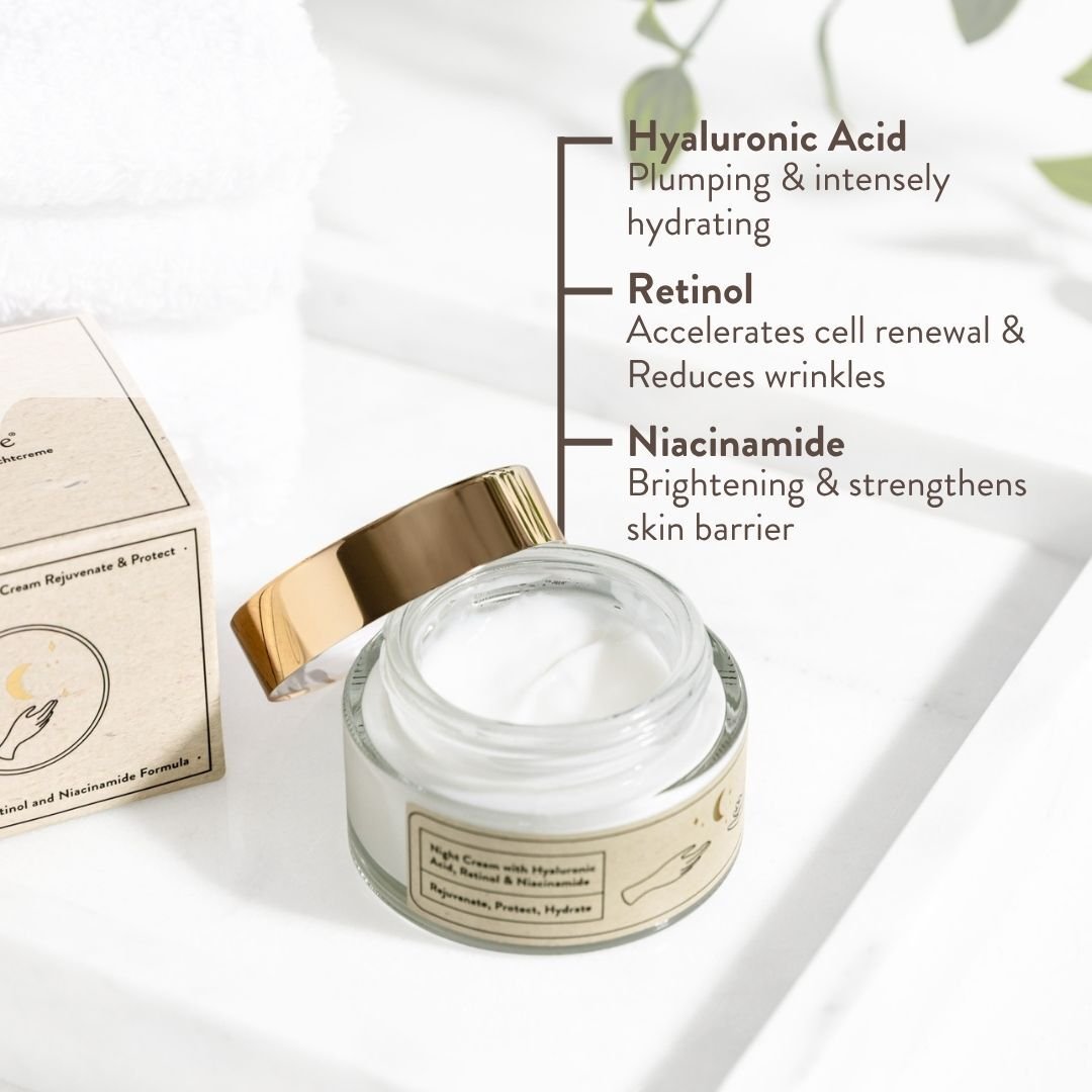 Suntribe Natural Night Cream Hyaluronic Acid, Retinol & Niacinamide 50 ml