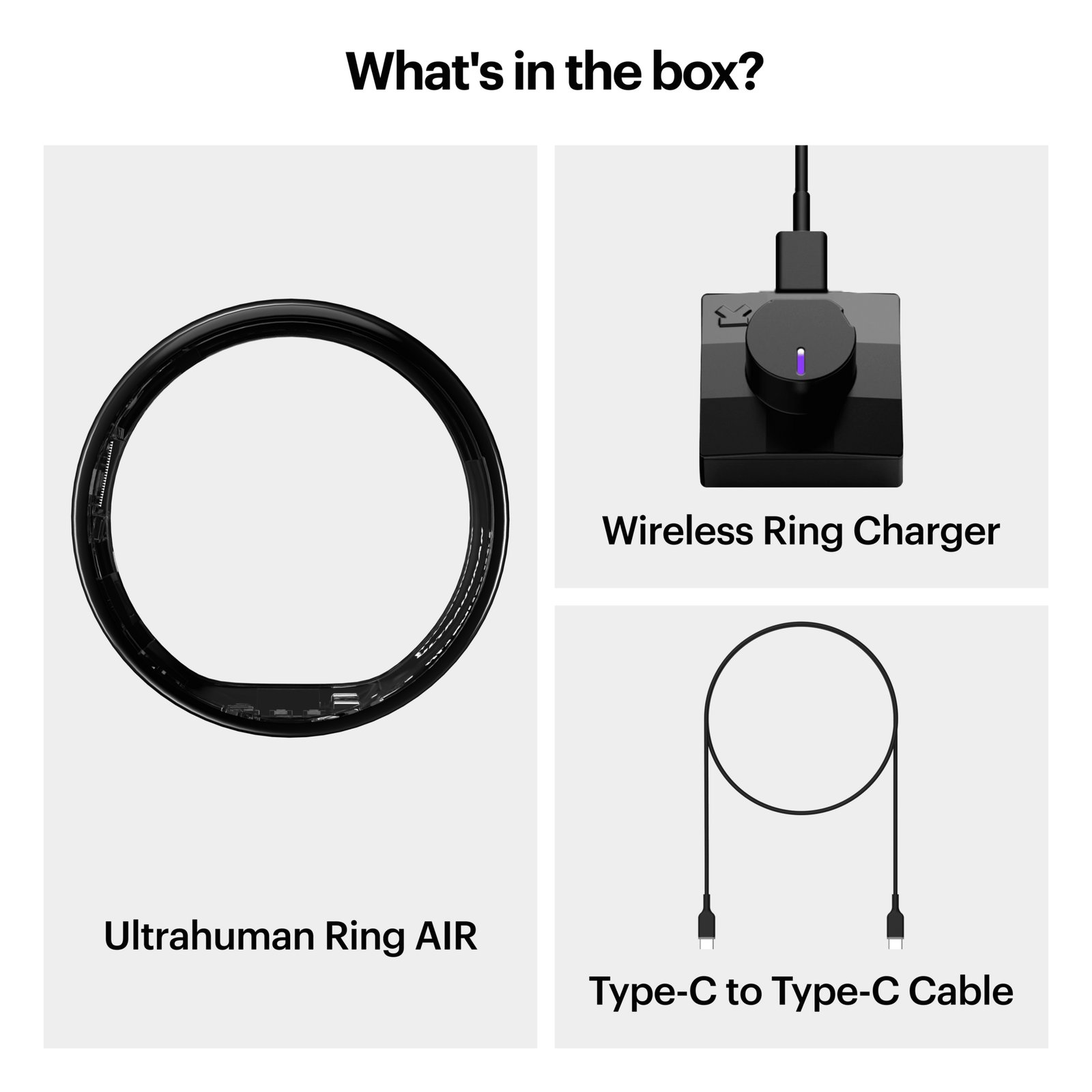Ultrahuman Ring Air - Size-06 - Aster Air Black