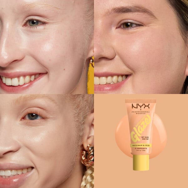 NYX Professional Makeup Buttermelt Glaze Soft Glow Skin Tint SPF30 Foundation 01 Whipped Butta 30 ml