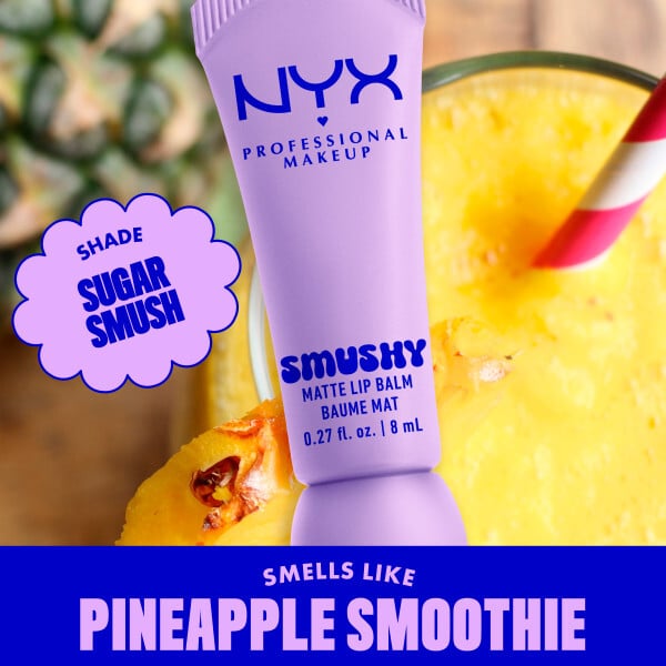 NYX Professional Makeup Smushy Matte Läppbalsam 1 Sugar Smush 8 ml