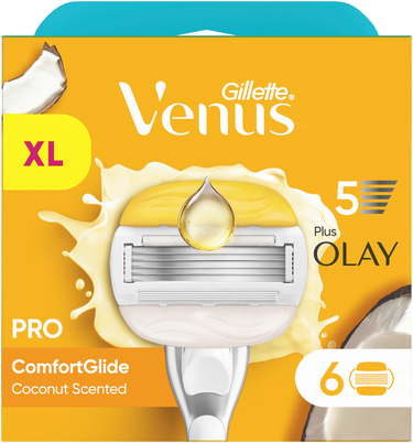 Gillette Venus Pro ComfortGlide Coconut & Olay rakblad 6 st