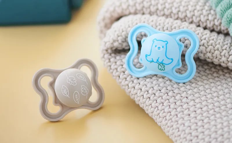 MAM Air Nappar 0-6 Månader Silikon 2 st - Olika färger