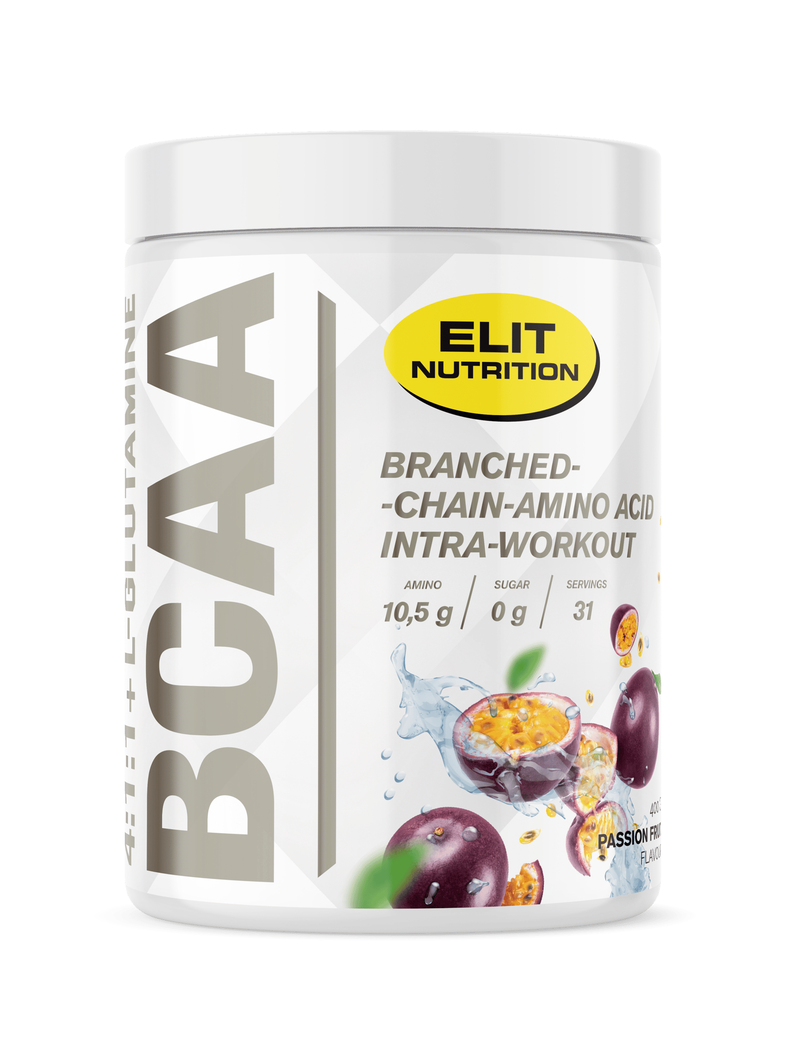 Elit Nutrition BCAA 4:1:1 + L-glutamine Passion Fruit 400 g
