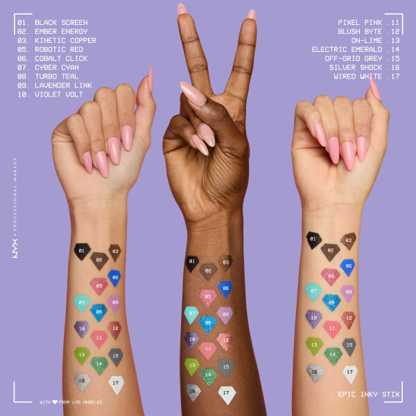 NYX Professional Makeup Epic Inky Stix Eyeliner 01 Black Screen 0,1 g