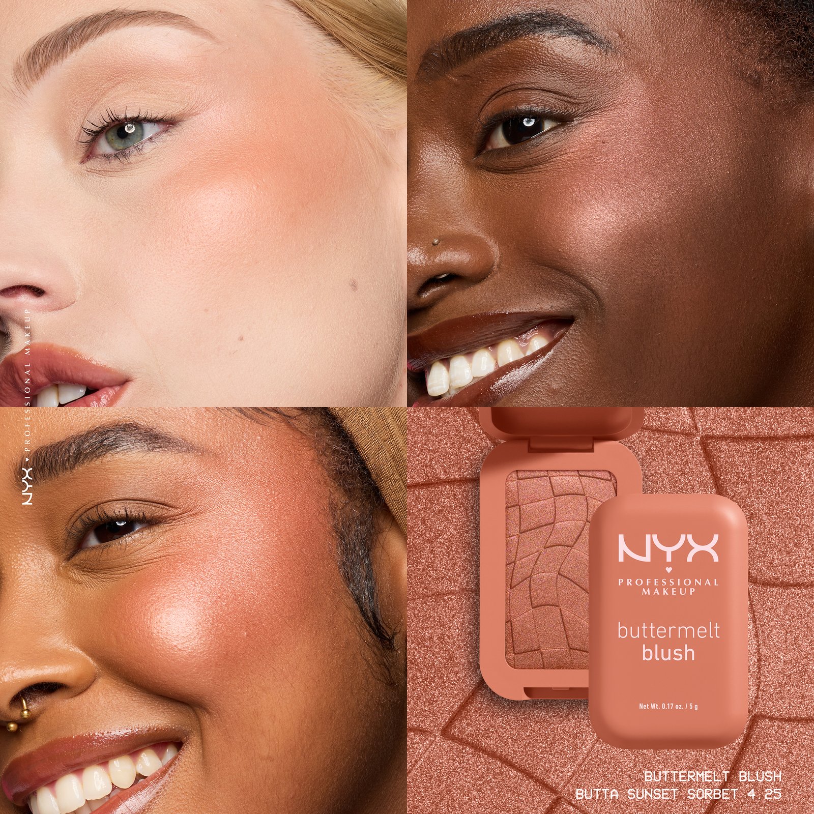 NYX Professional Makeup Buttermelt Rouge 04.25 Butta Sunset Sorbet 5g