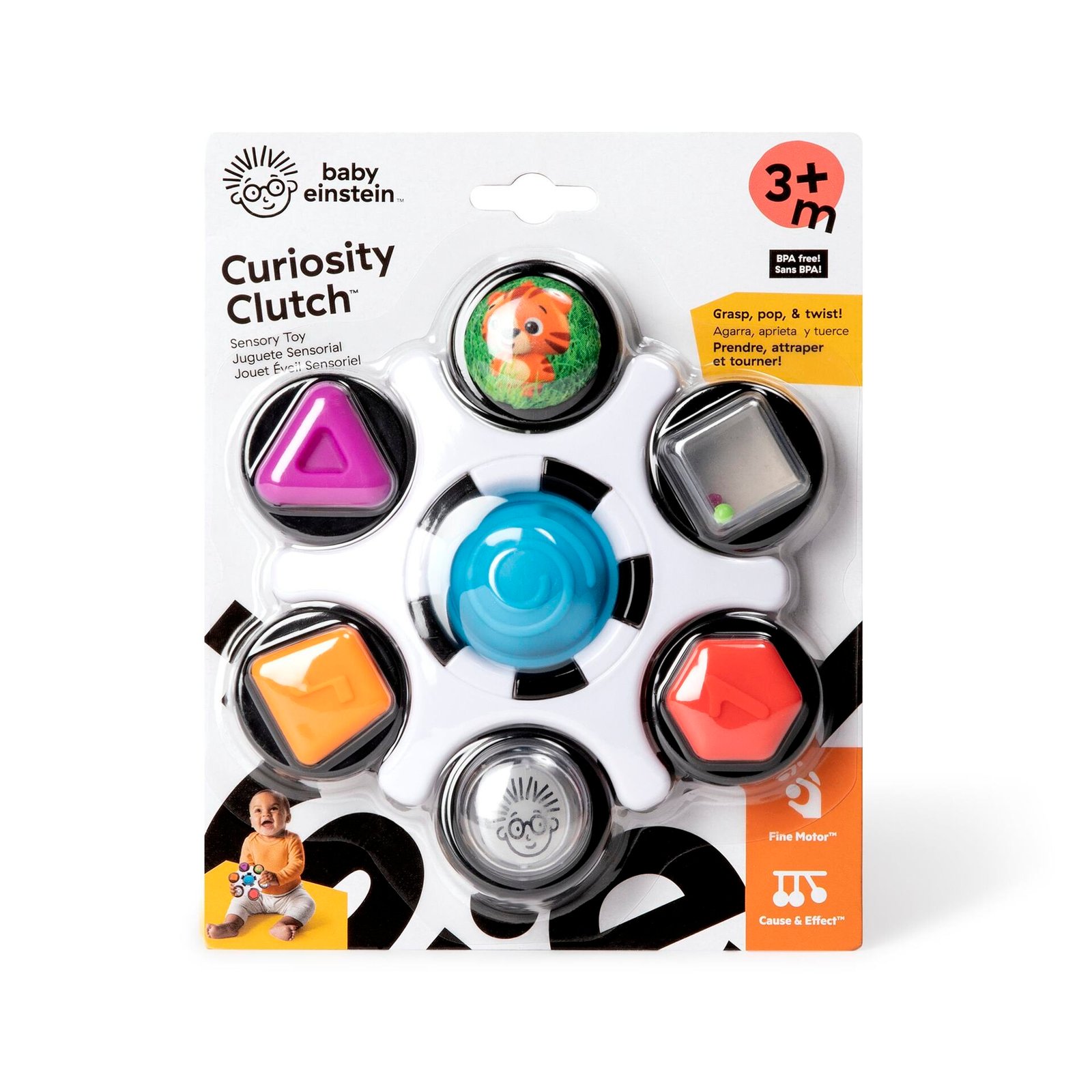 Baby Einstein Curiosity Clutch™ Sensorisk leksak