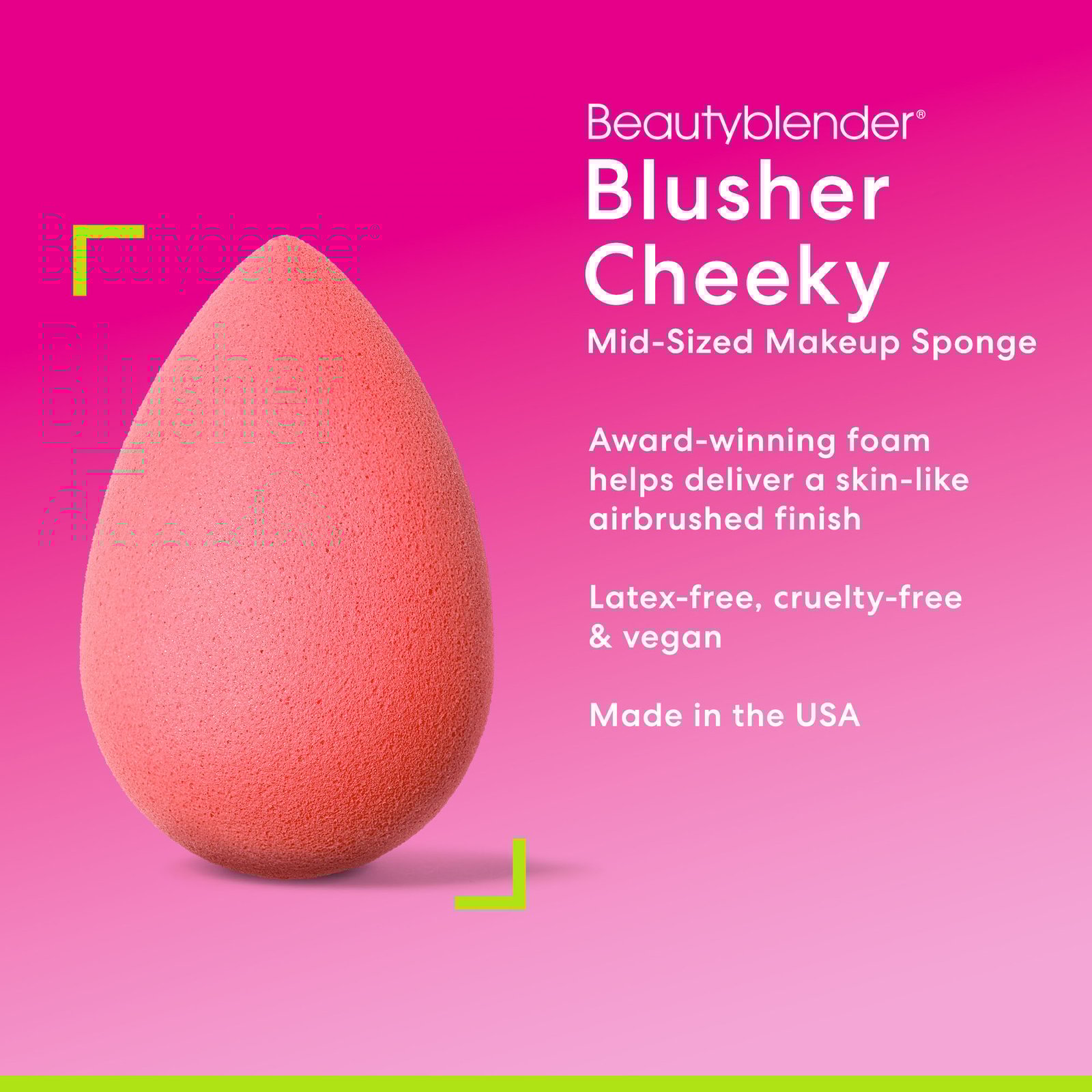 Beautyblender Beauty Blusher Coral Pink Cheeky 1 st