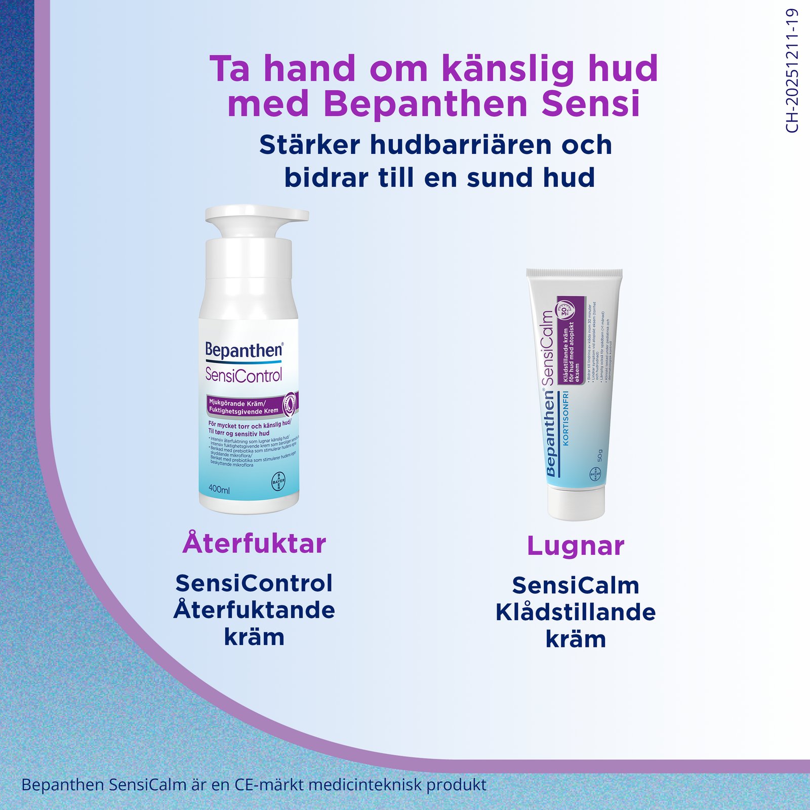 Bepanthen Sensicalm Kortisonfri Kräm 50 g