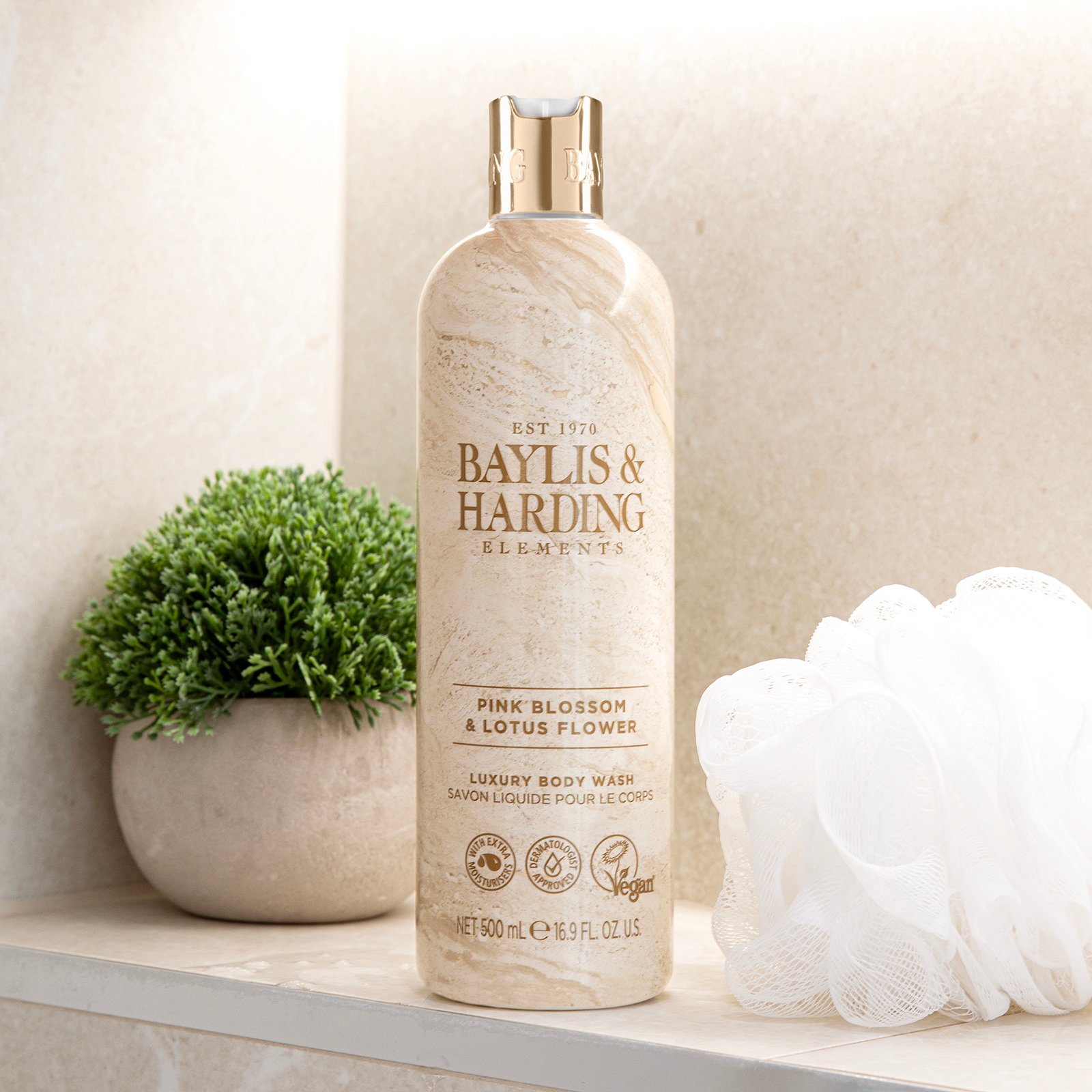Baylis & Harding Elements Pink Blossom & Lotus Flower Body Wash 500 ml