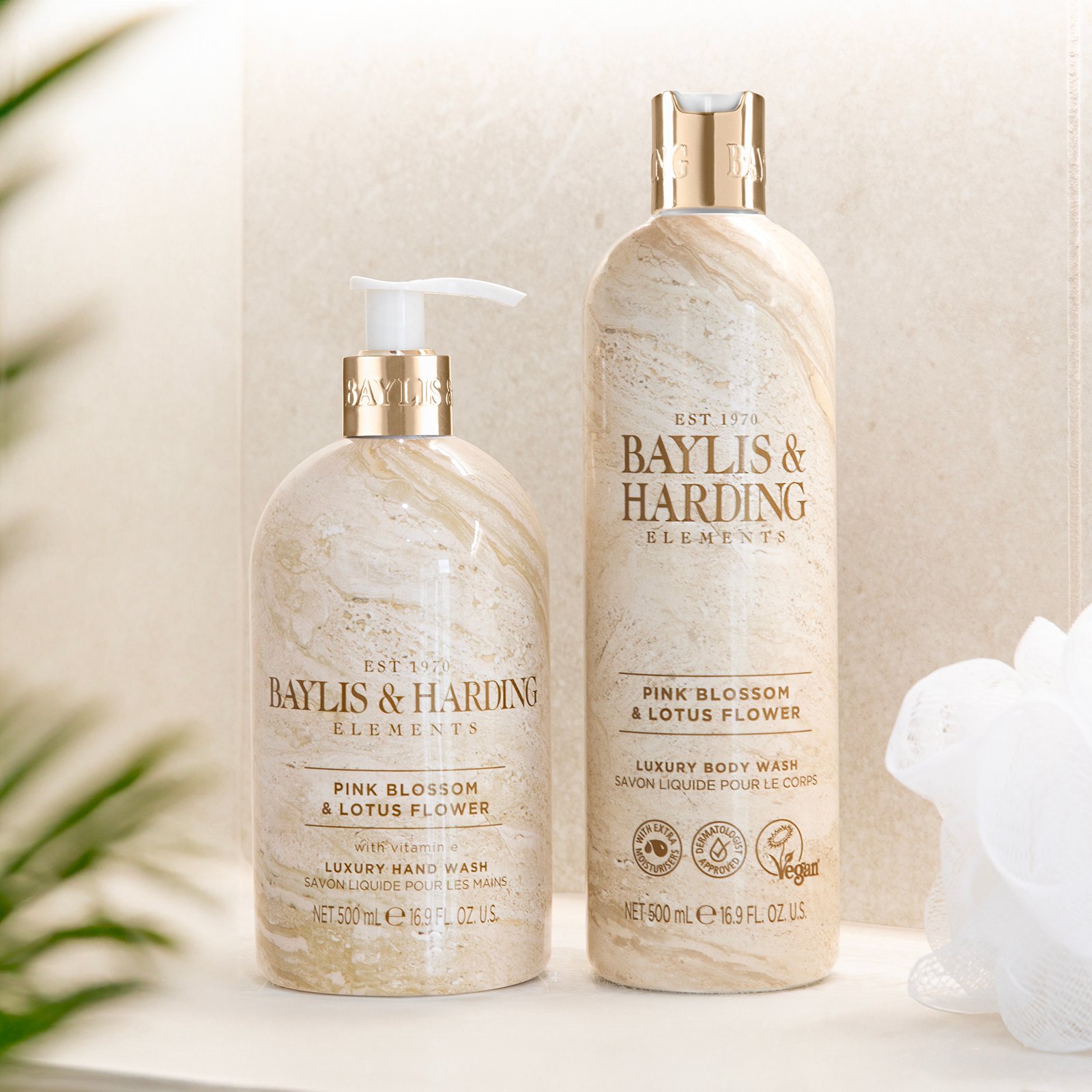 Baylis & Harding Elements Pink Blossom & Lotus Flower Body Wash 500 ml