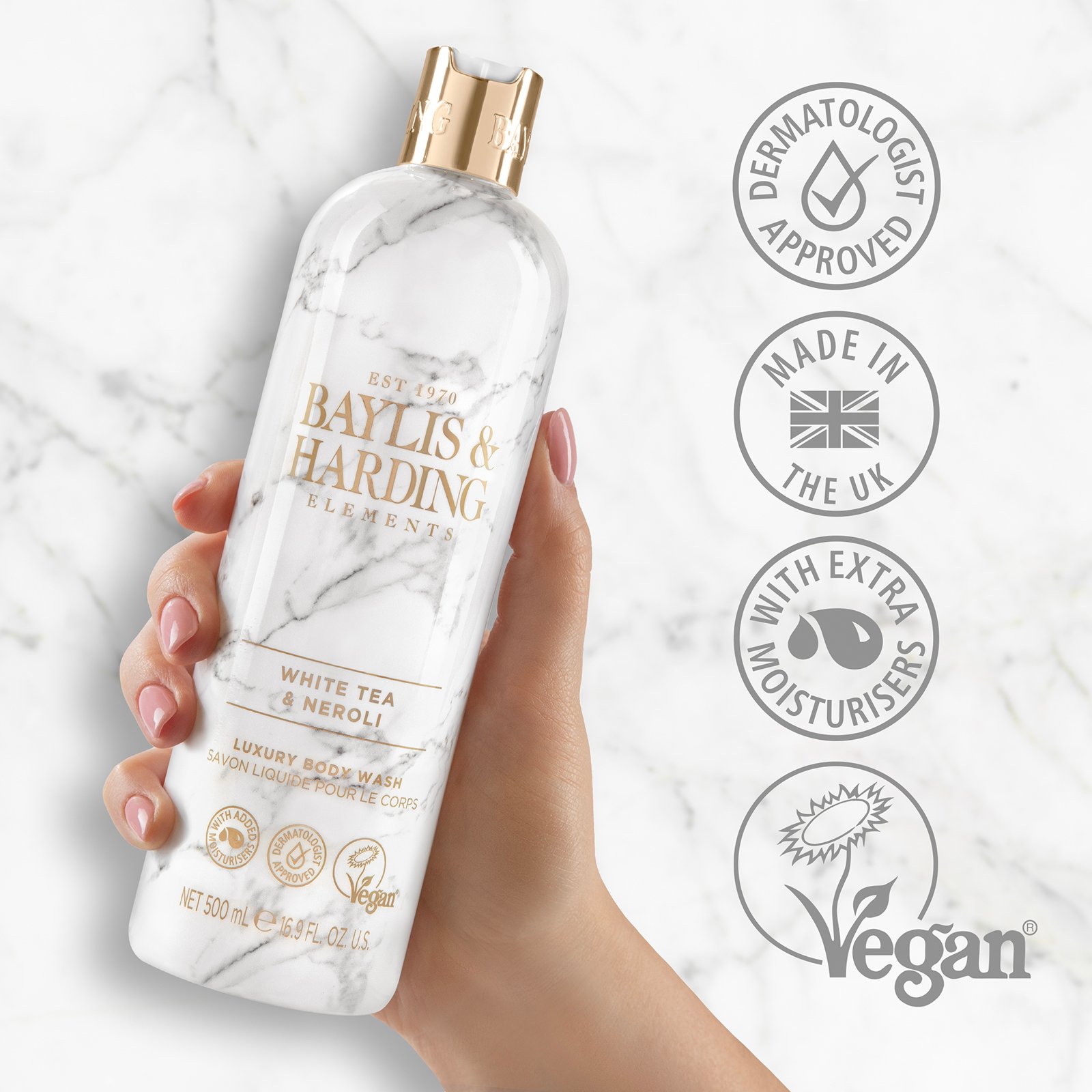 Baylis & Harding Elements White Tea & Neroli Body Wash 500 ml