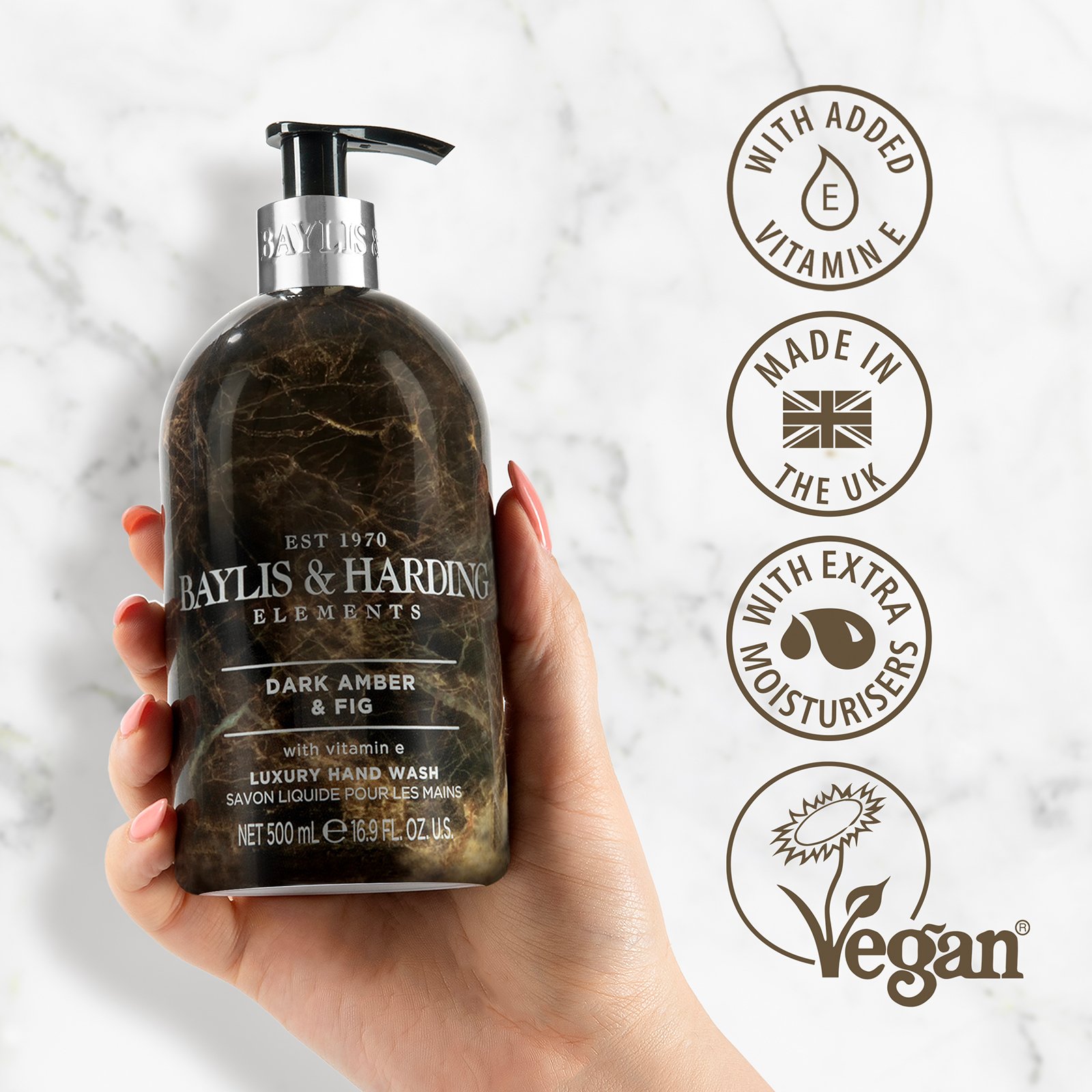 Baylis & Harding Elements Dark Amber & Fig Hand Wash 500 ml