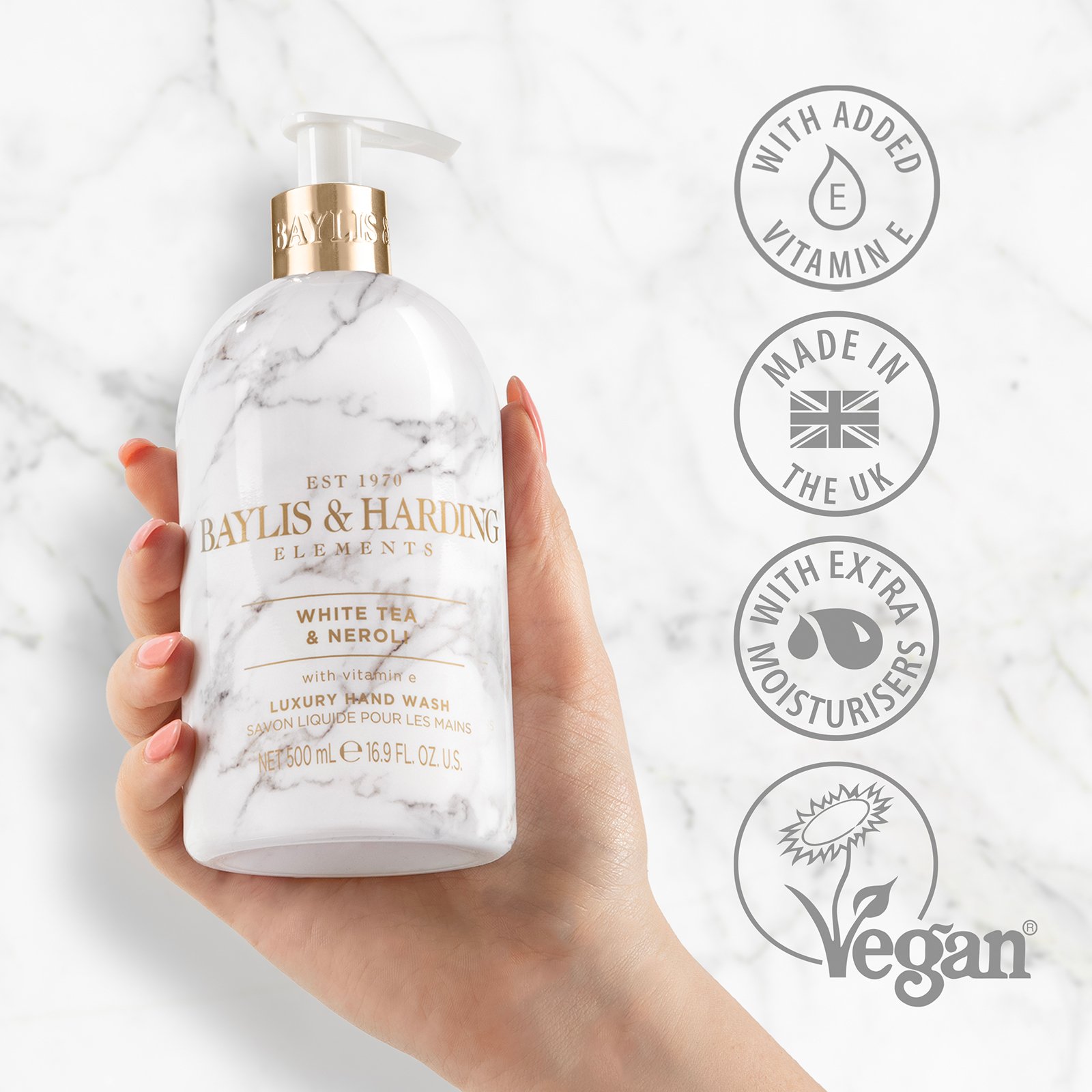 Baylis & Harding Elements White Tea & Neroli Hand Wash 500 ml