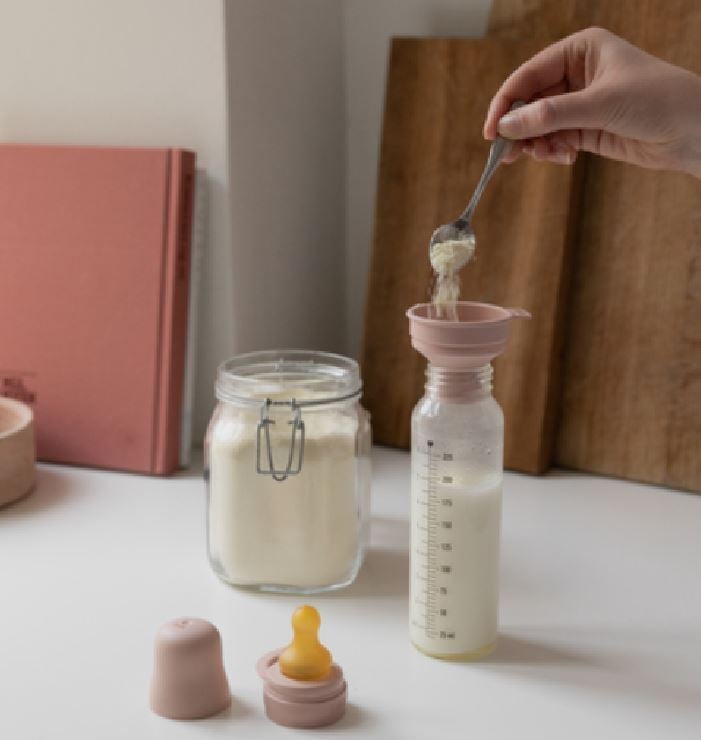 BIBS Baby Glass Bottle Complete Set Latex Ivory 225 ml