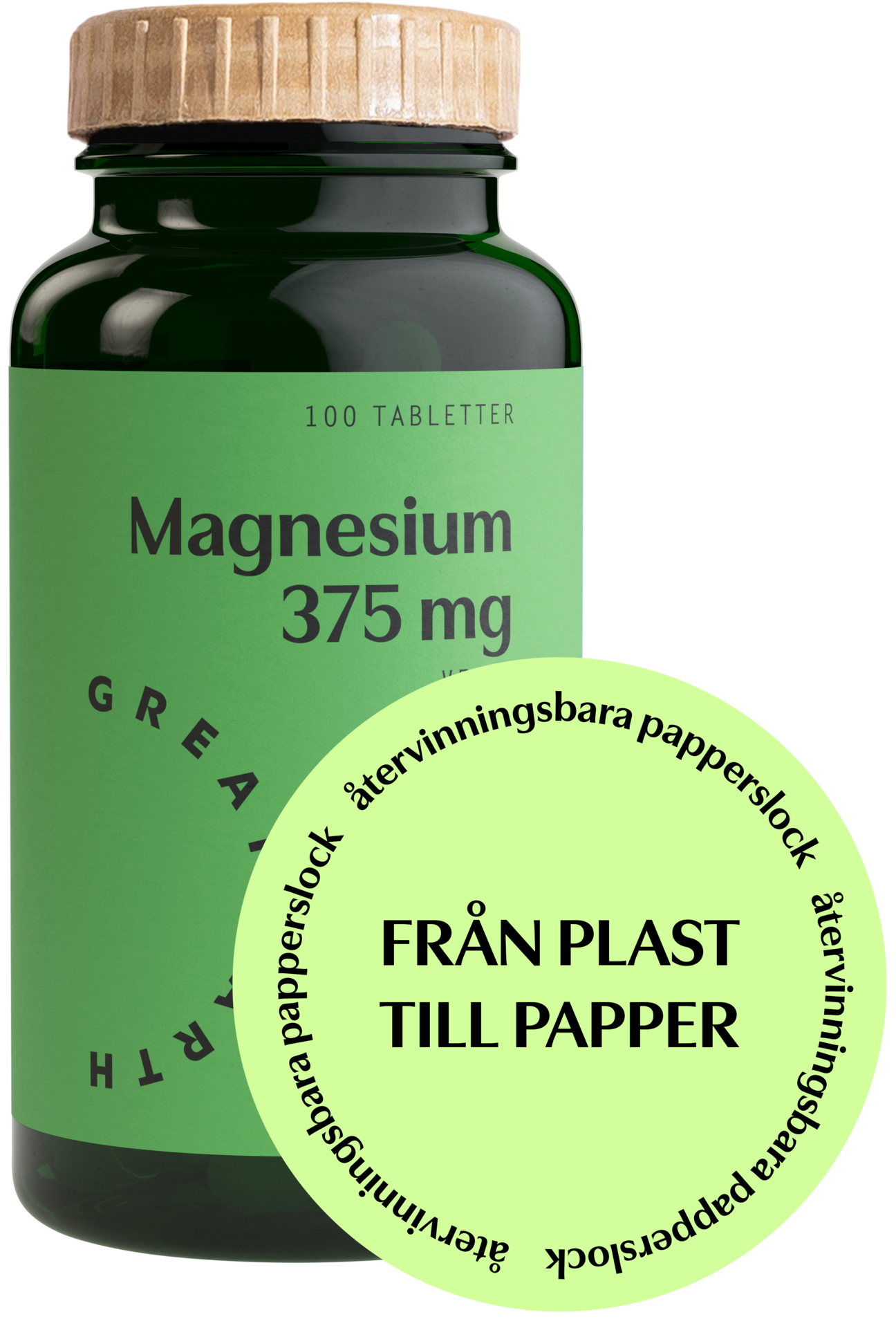 Great Earth Magnesium 375mg 100 tabletter