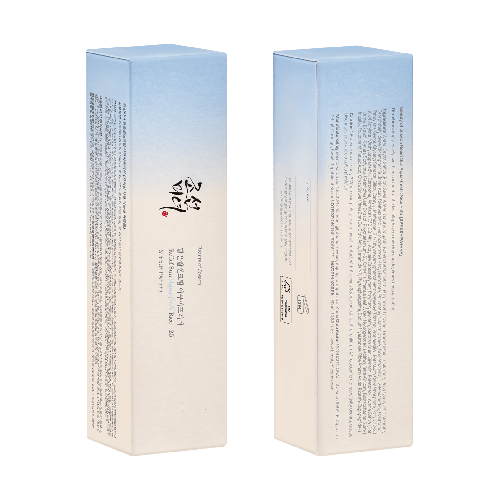 Beauty of Joseon Relief Sun Aqua Fresh 50ml