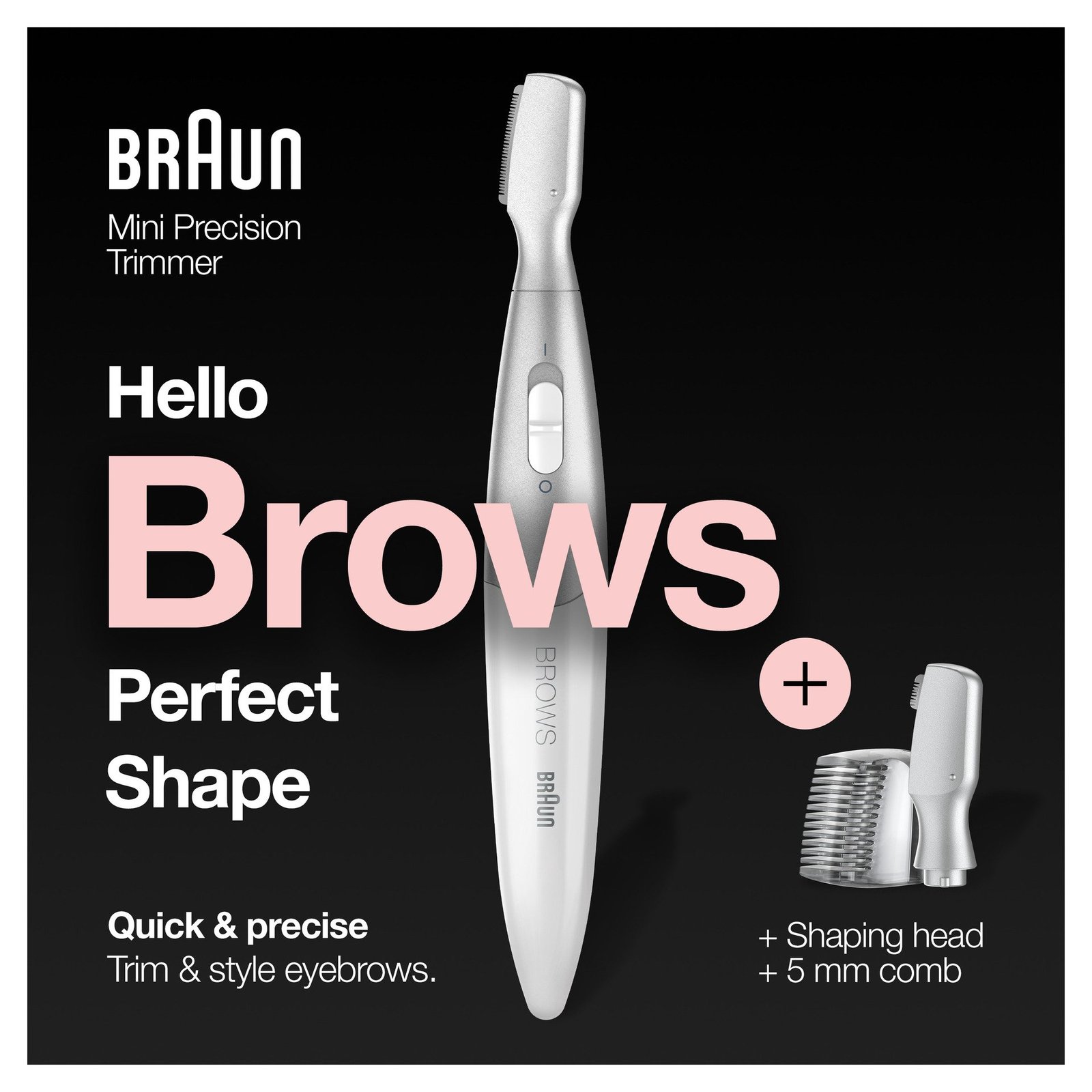 Braun Eyebrow Mini Precision Ögonbrynstrimmer