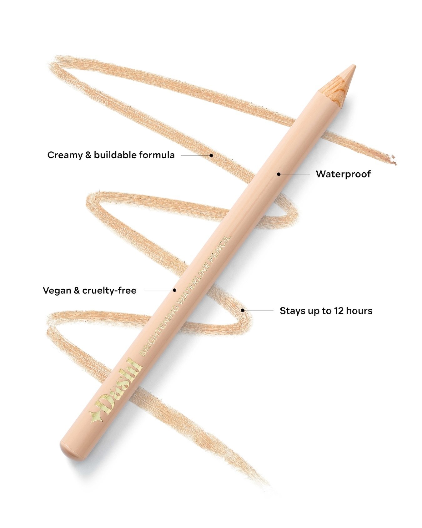 Dashl Brightening Waterline Pencil Beige 1,1 g