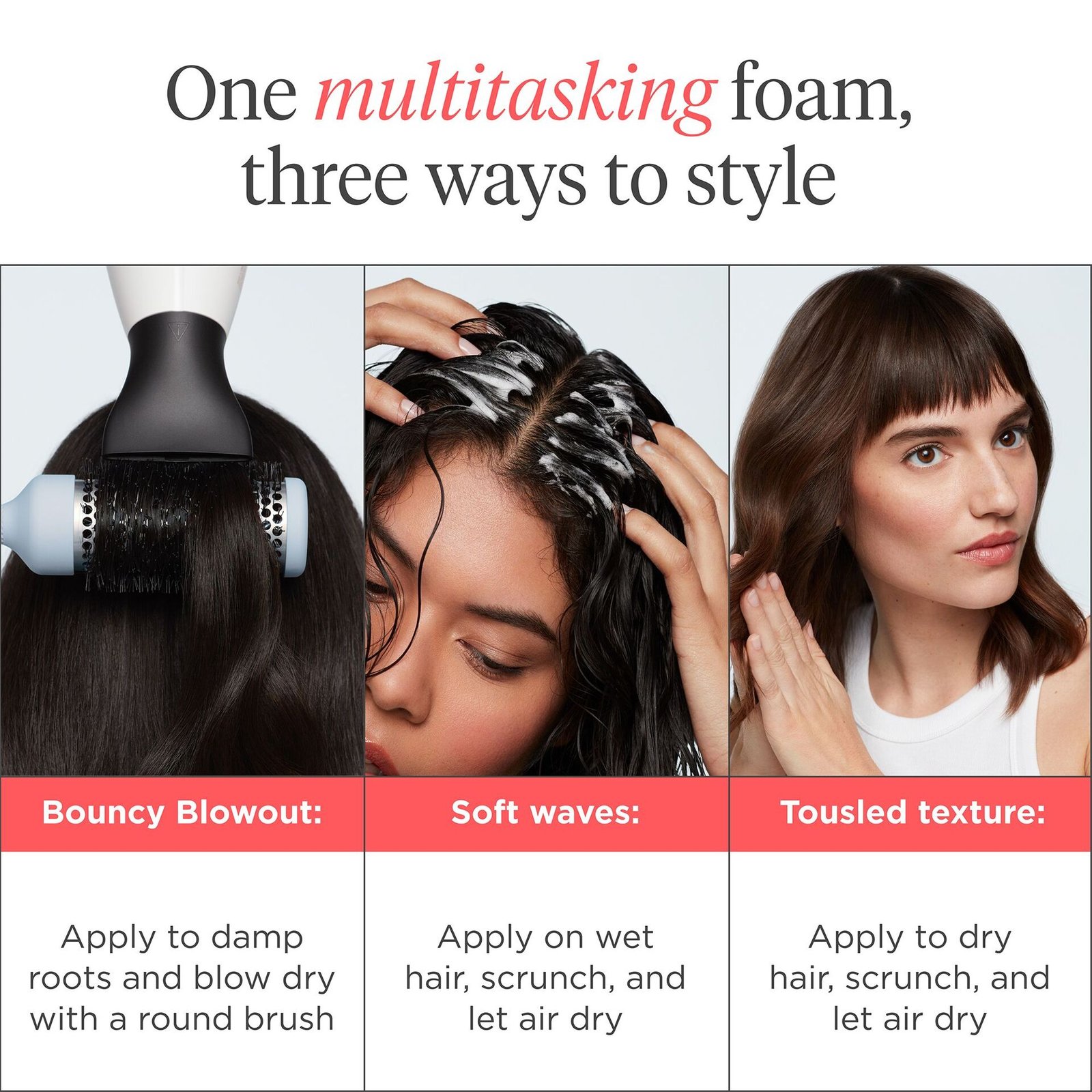 Briogeo Style + Treat Yuzu + Plum Oil Full Miracle Styling Foam 150ml