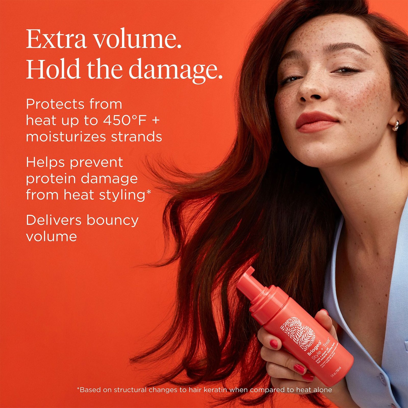 Briogeo Style + Treat Yuzu + Plum Oil Full Miracle Styling Foam 150ml
