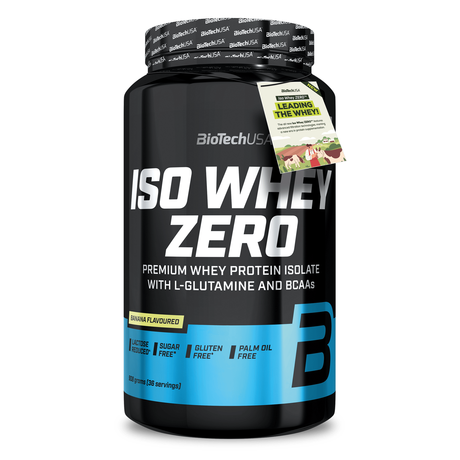 Iso Whey Zero Laktosreducerat Vassleproteinisolat Banan 908 g