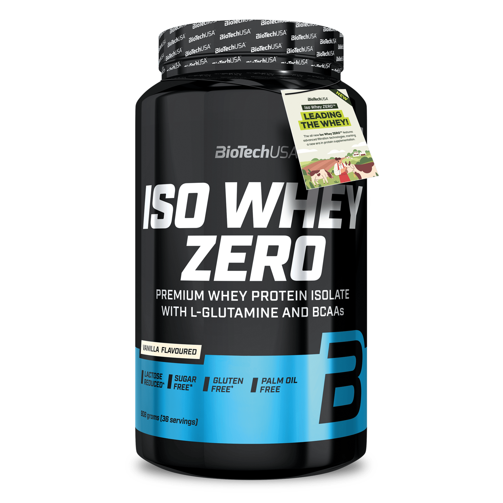 Iso Whey Zero Laktosreducerat Vassleproteinisolat Vanilj 908 g
