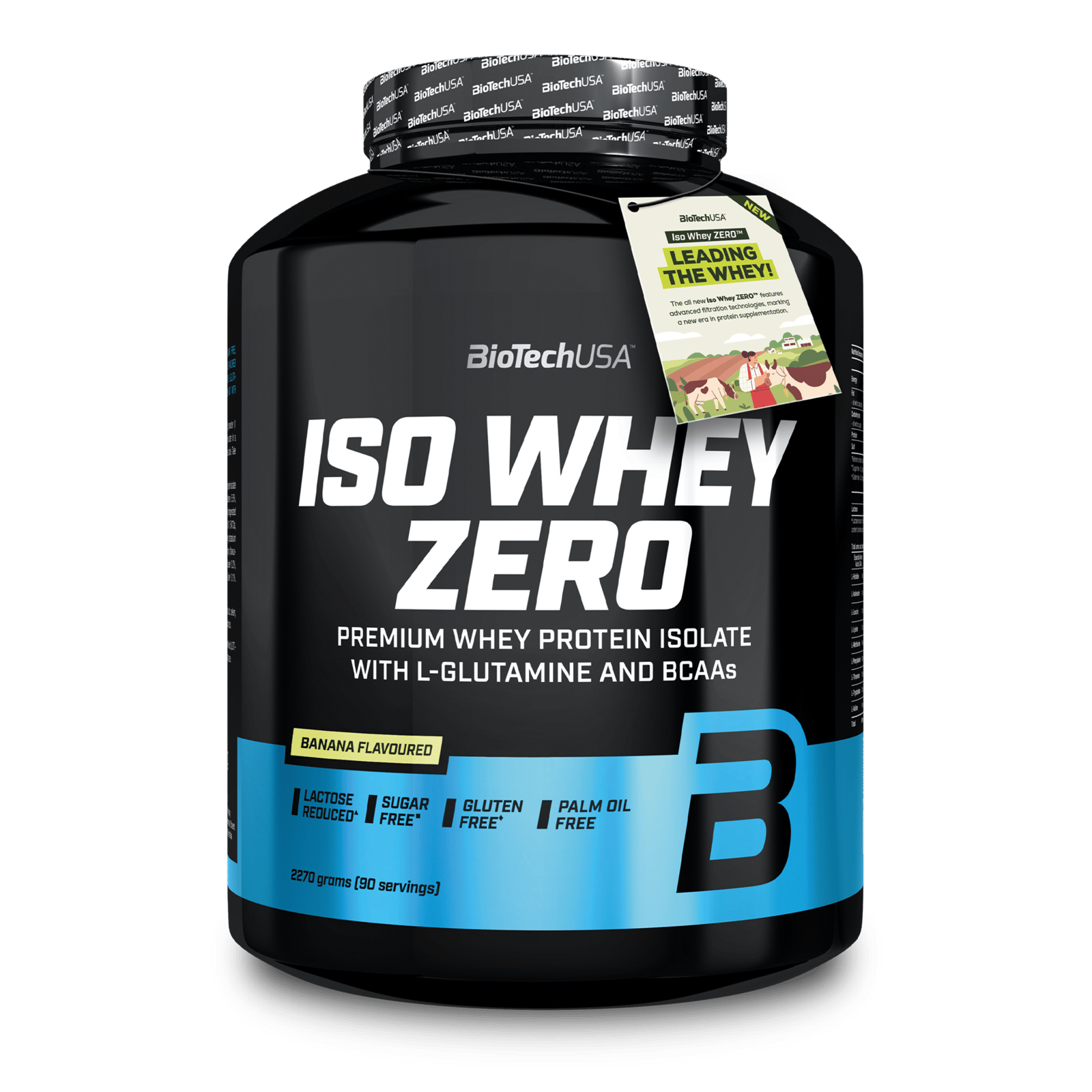 Iso Whey Zero Laktosreducerat Vassleproteinisolat Banan 2270 g