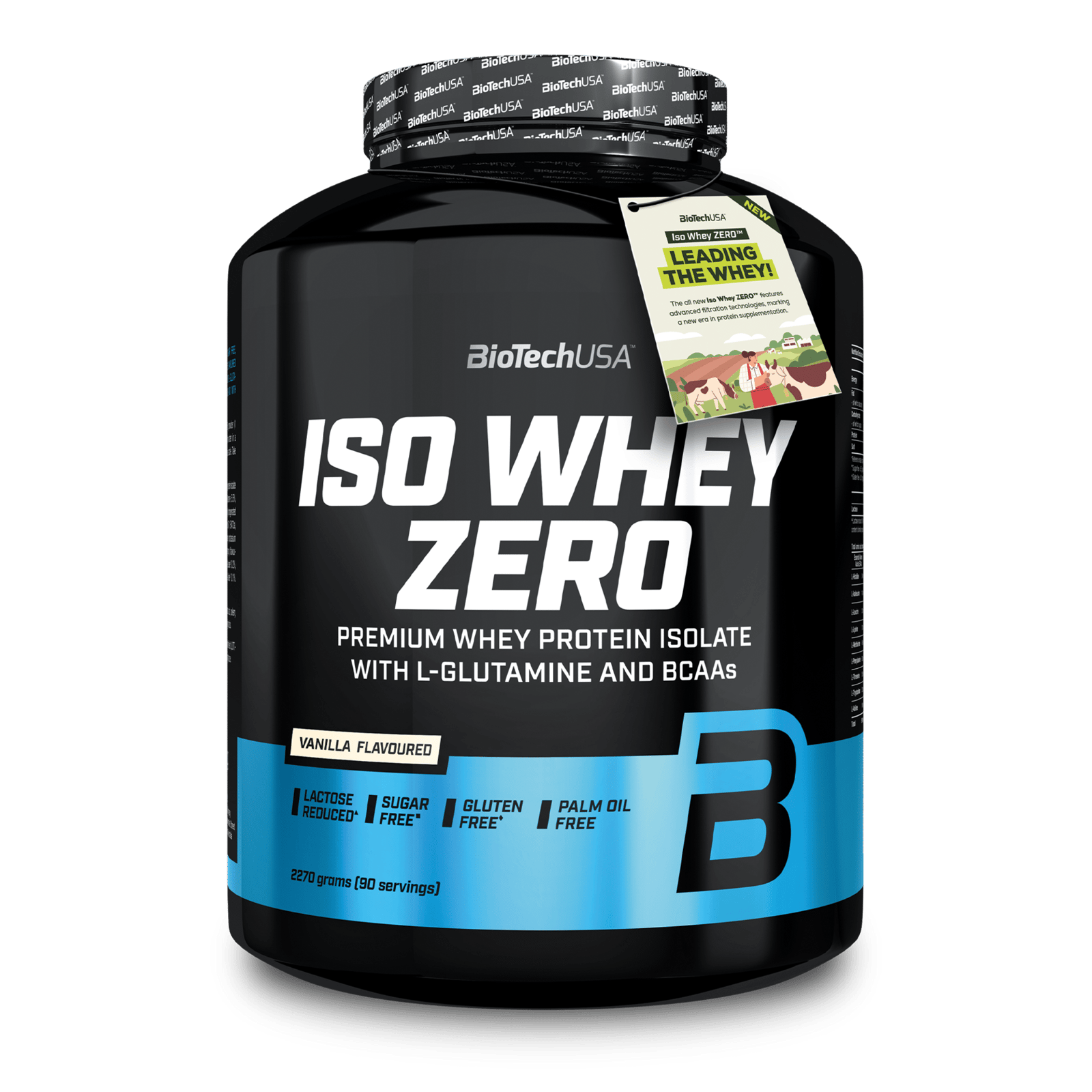 Iso Whey Zero Laktosreducerat Vassleproteinisolat Vanilj 2270 g