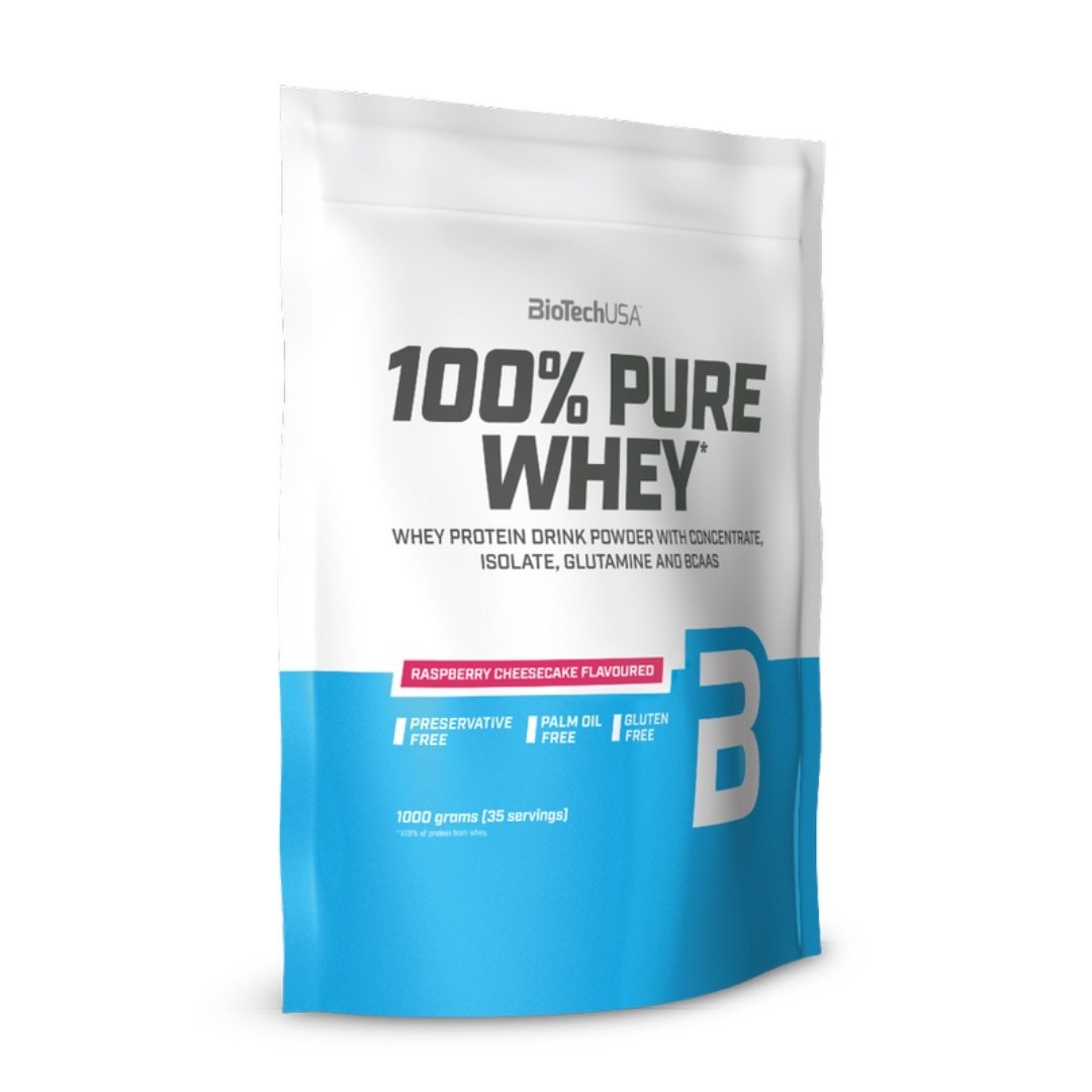 BioTechUSA 100% Pure Whey Raspberry Cheesecake 1000 g