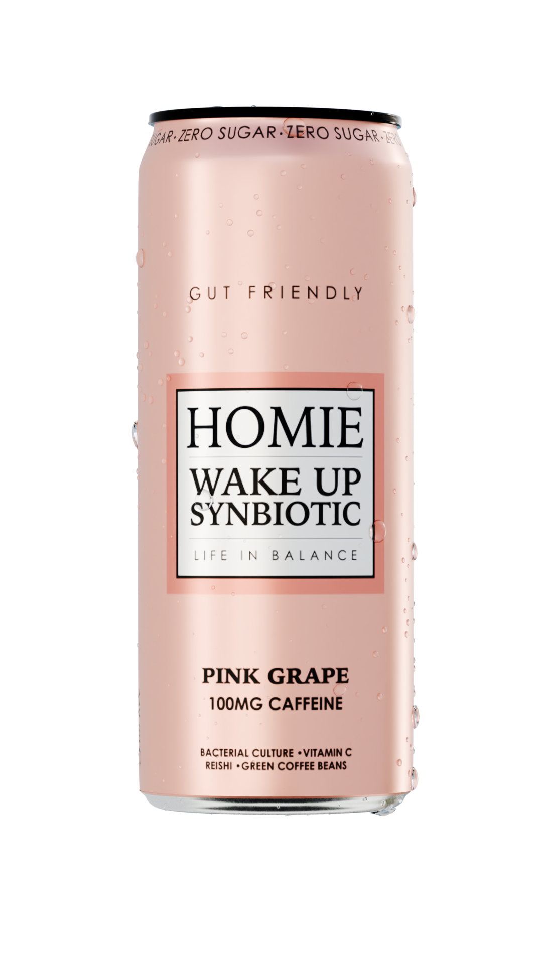 HOMIE Wake Up Synbiotic Pink Grapefruit 330 ml