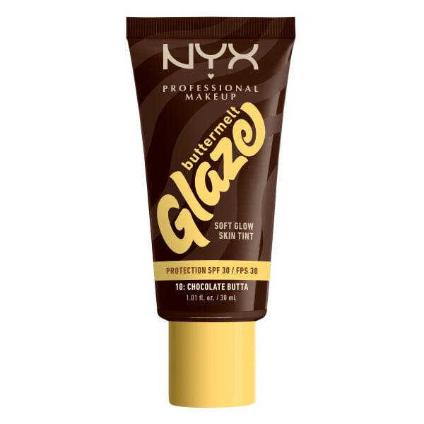 NYX Buttermelt Glaze Soft Glow Skin Tint SPF30 10 Chocolate Butta 30 ml