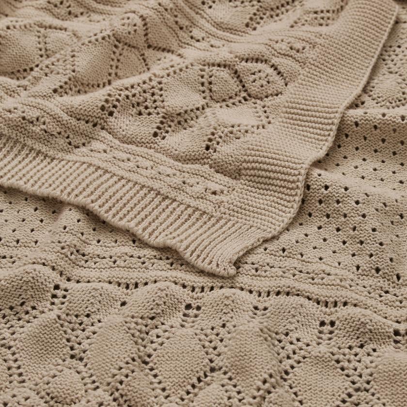 Cam Cam Copenhagen Pointellestickad babyfilt Hazel
