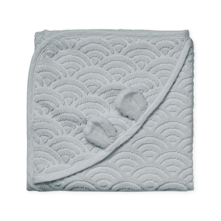 Cam Cam Copenhagen Babyhandduk Med Huva Och Öron Classic Grey