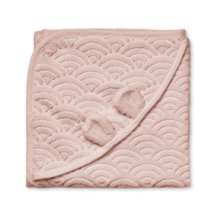 Cam Cam Copenhagen Babyhandduk Med Huva Och Öron Dusty Rose