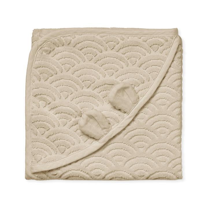 Cam Cam Copenhagen Babyhandduk Med Huva Och Öron Almond
