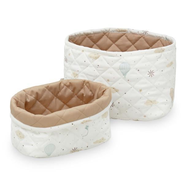 Cam Cam Copenhagen Quiltade Förvaringskorgar Dreamland Camel 2-pack