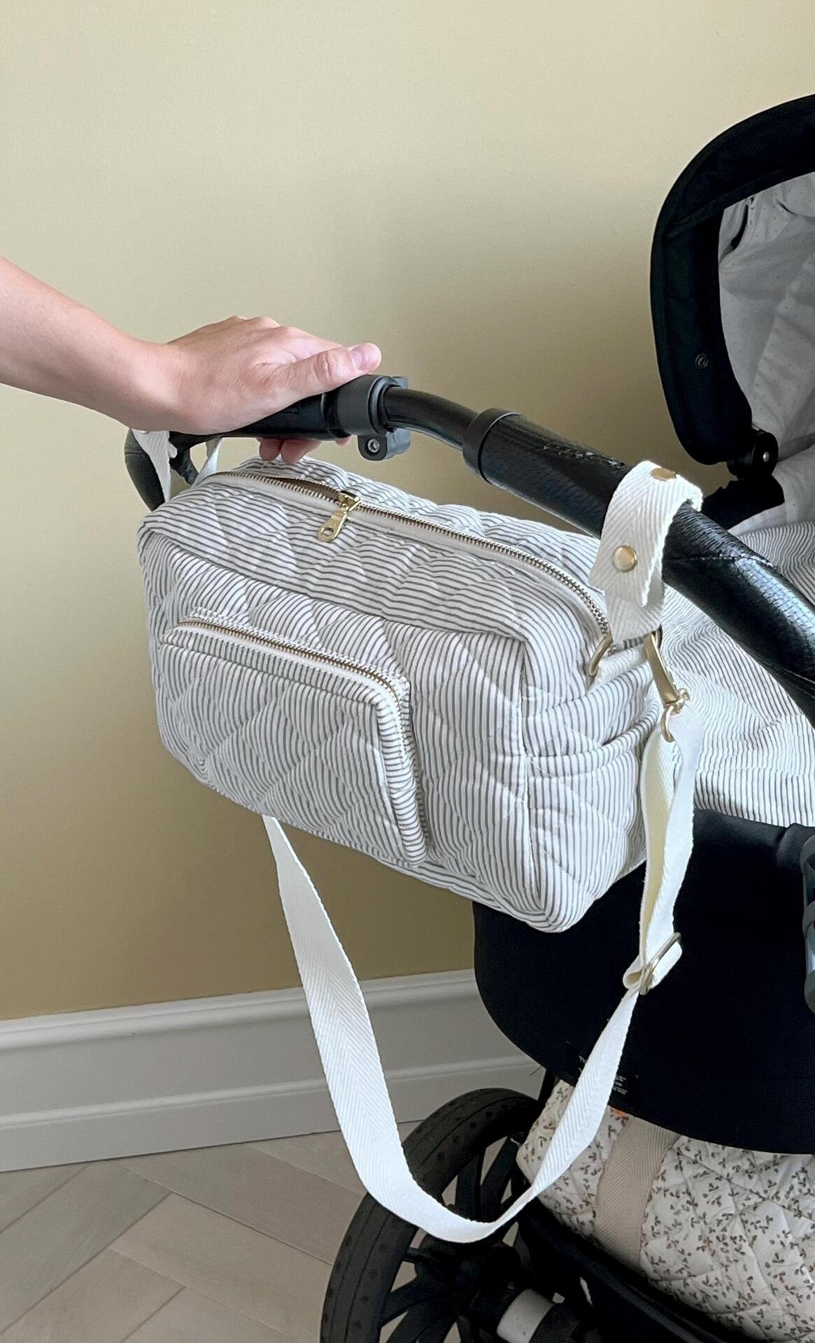 Cam Cam Copenhagen Liten Skötväska Classic Stripes Blue