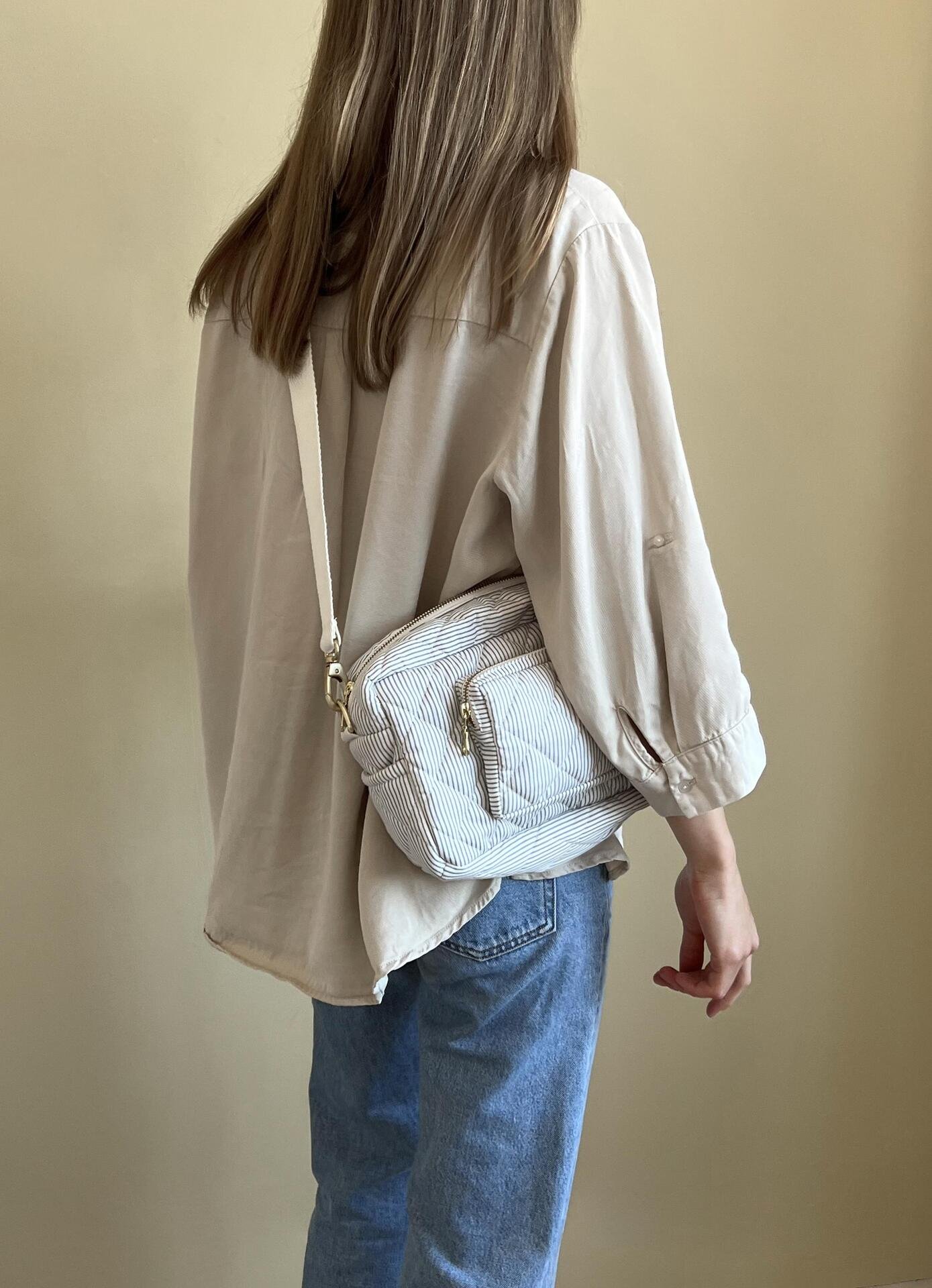 Cam Cam Copenhagen Liten Skötväska Classic Stripes Blue