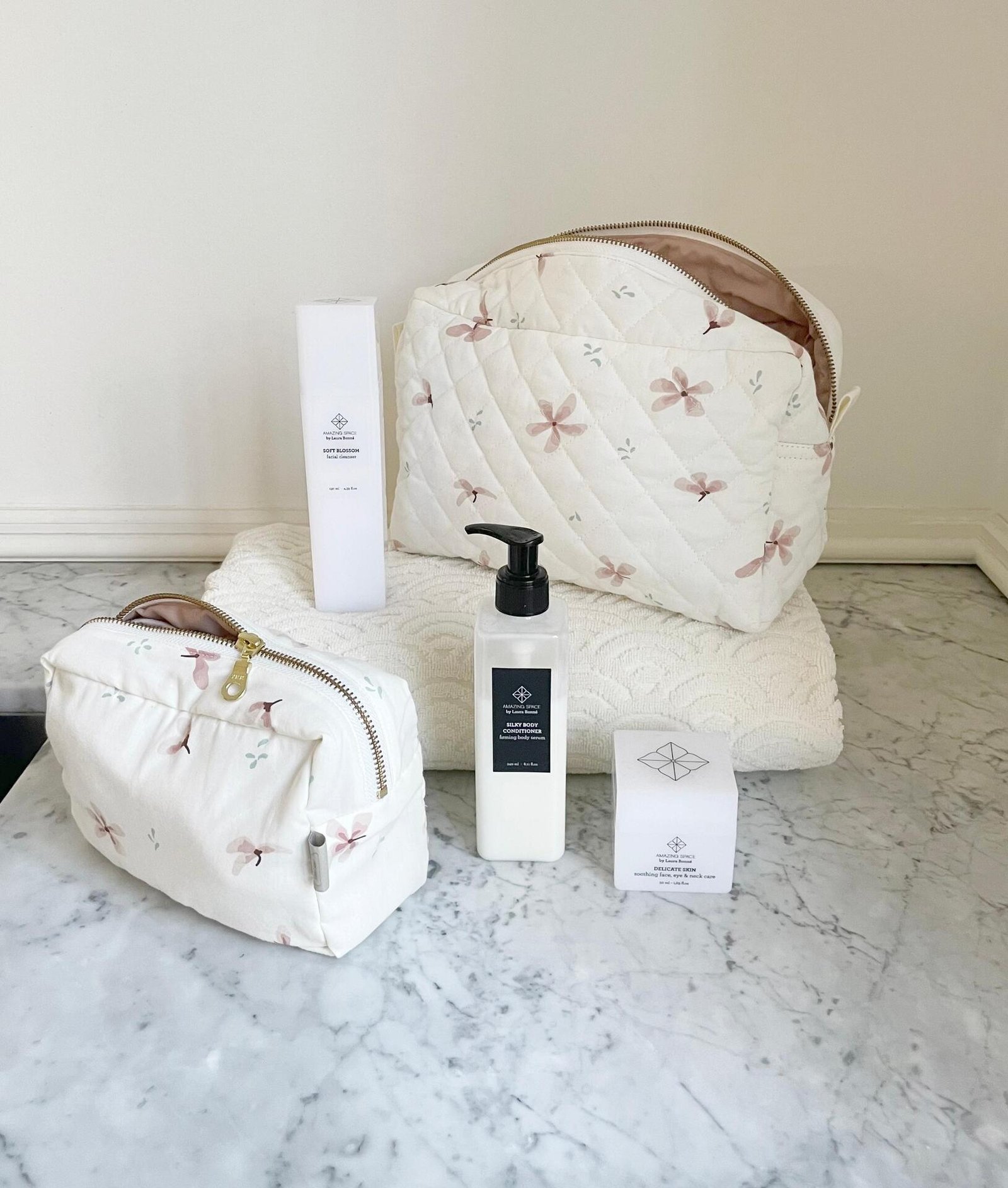 Cam Cam Copenhagen Necessär Windflower Creme Liten