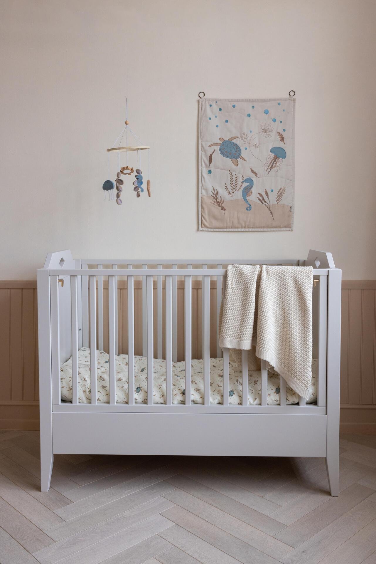 Cam Cam Copenhagen Stickad babyfilt Harper Off White