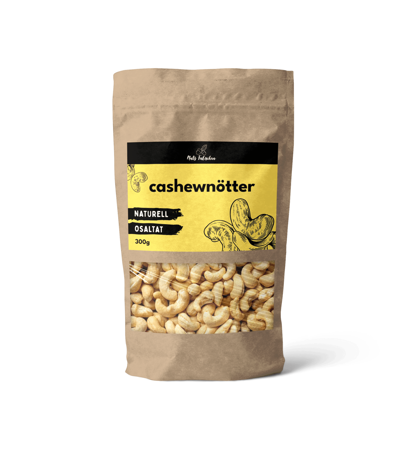 Nuts Fabriken Cashewnötter 300 g