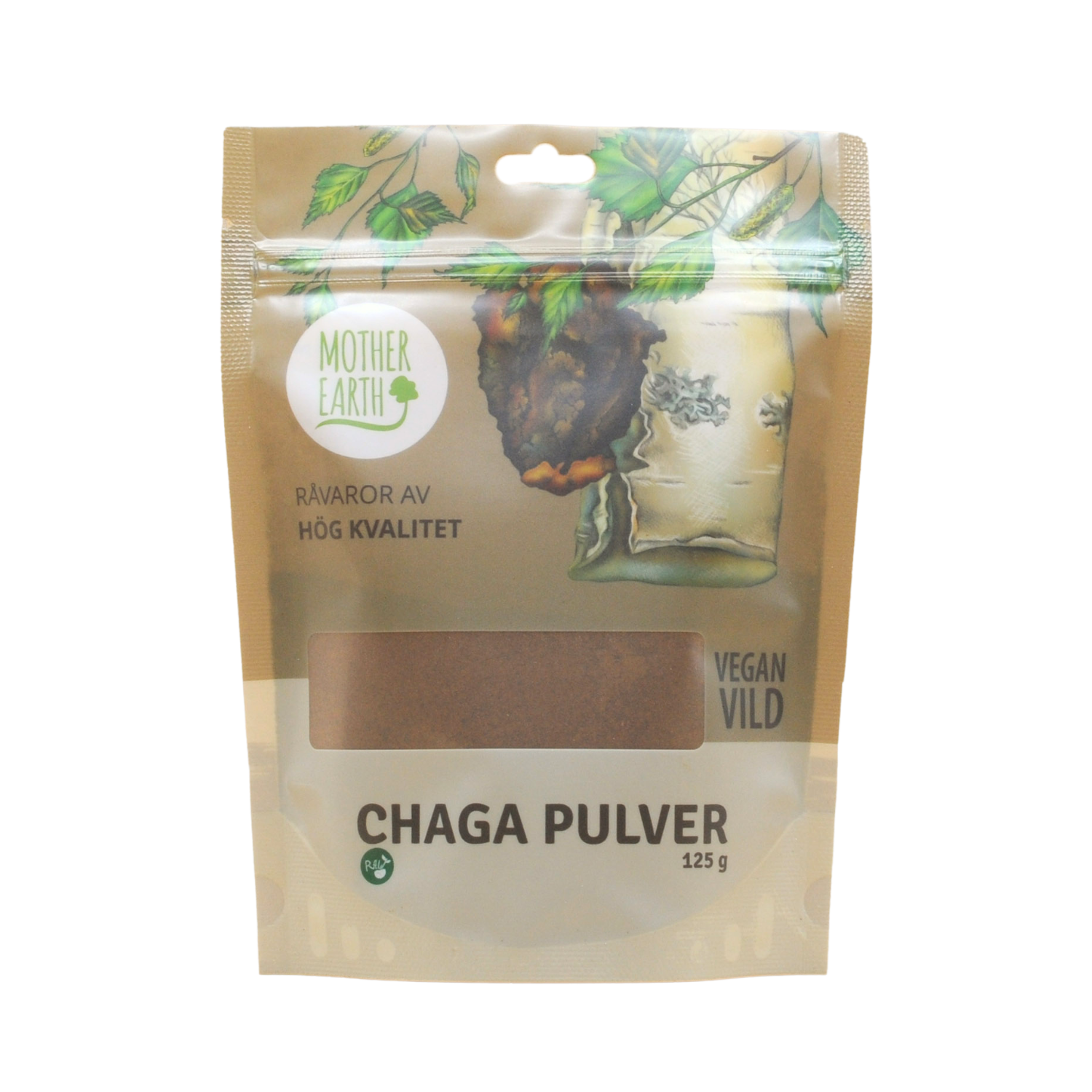 Mother Earth Chagapulver RAW 125g