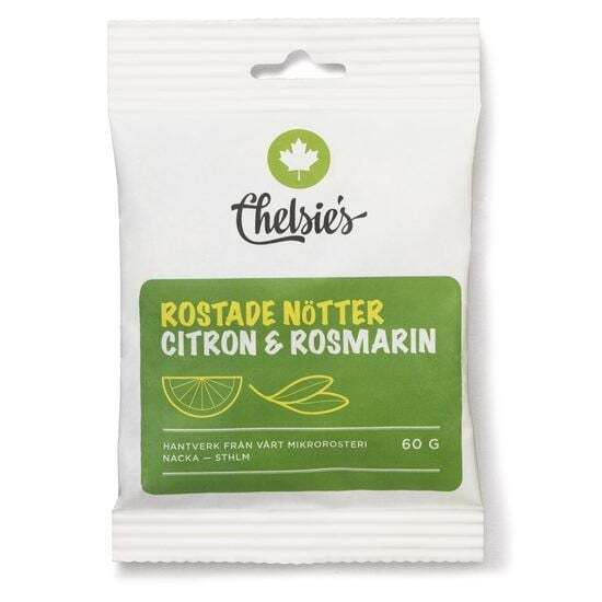 Chelsie's Rostade Nötter Citron & Rosmarin 60 g
