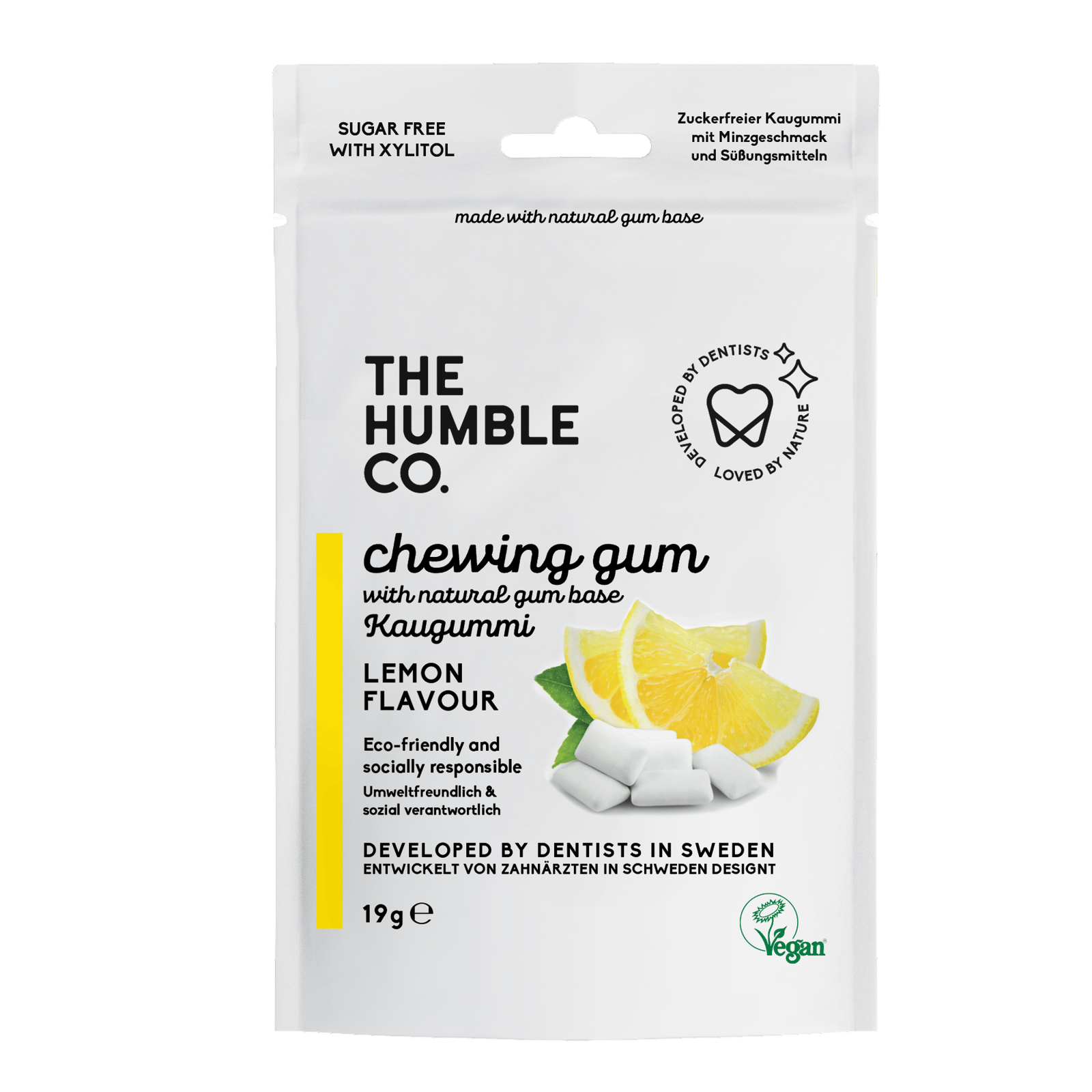 The Humble Co. Tuggummi Citron 19g