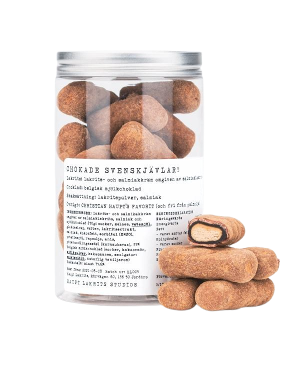HAUPT LAKRITS Chokade Svenskjävlar 250 g