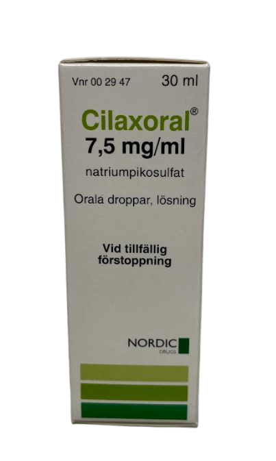 Cilaxoral orala droppar, lösning 7,5 mg/ml 30 ml