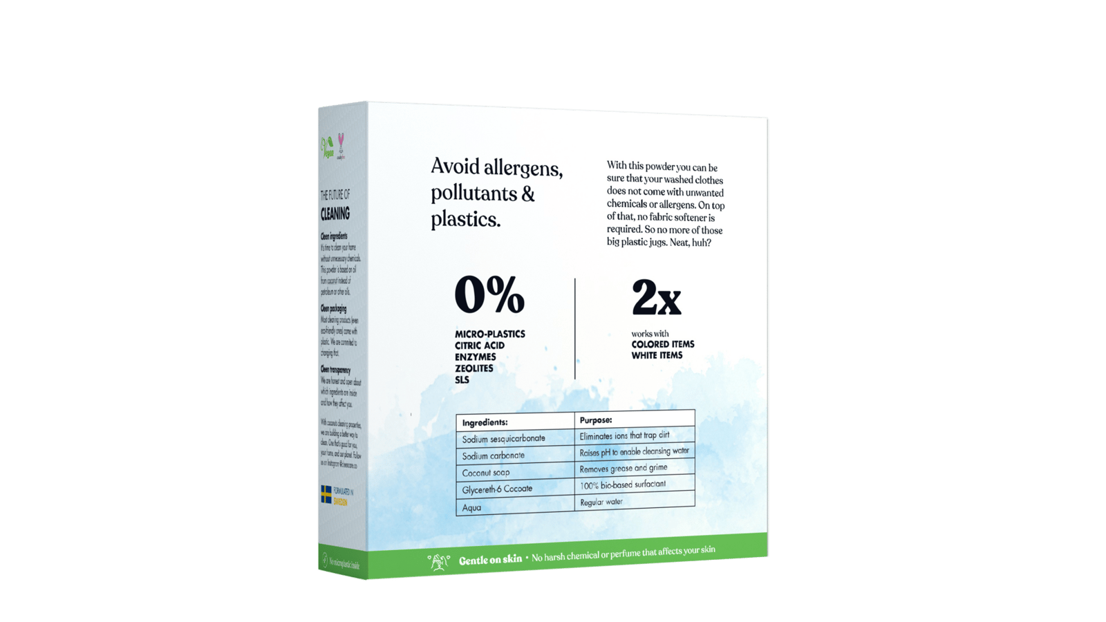 Cleen Kokosbaserat Tvättmedel 35 tvättar