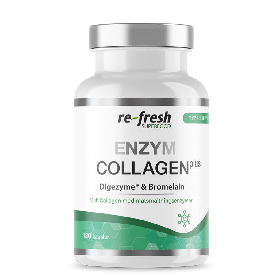 Re-fresh Superfood Enzym Collagen Plus 120 kapslar