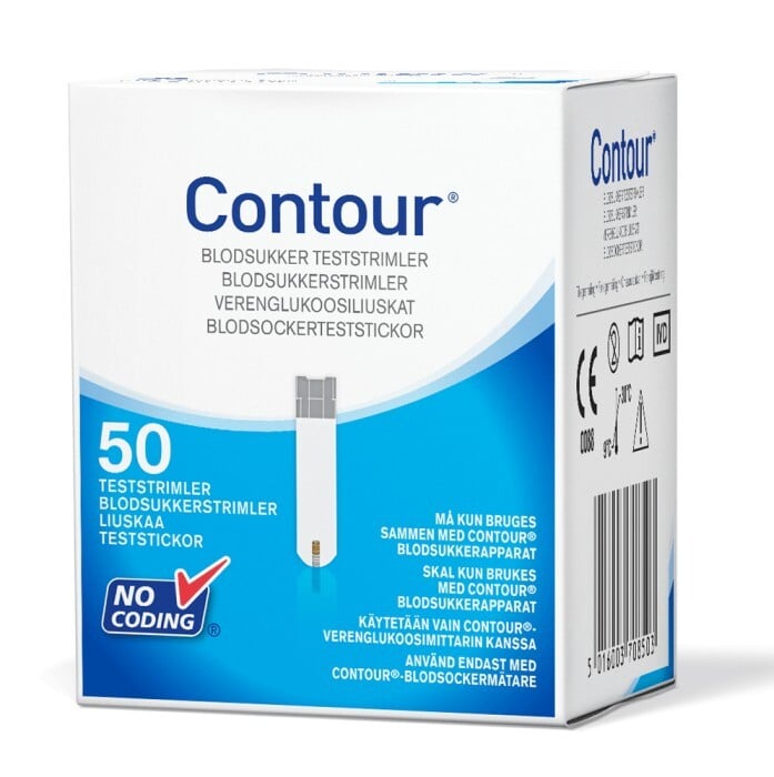 Contour Diabetes Solutions Contour Blodsockerteststickor 50 st